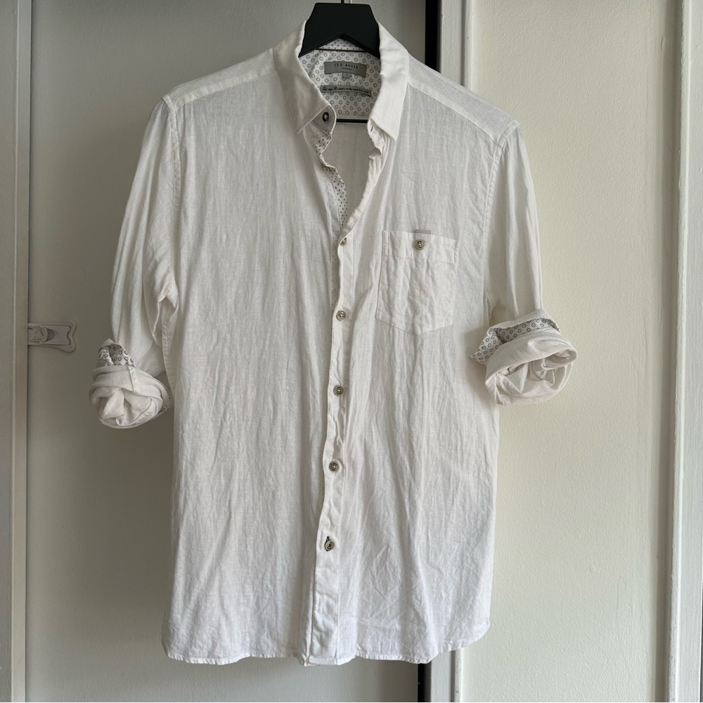 Ted Baker long sleeve linen shirt
